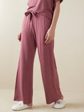 Wunderlove Dark Mauve Flared Supersoft Pyjamas