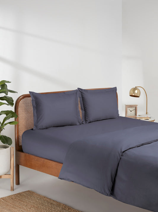Westside Home Dark Grey King Duvet Cover