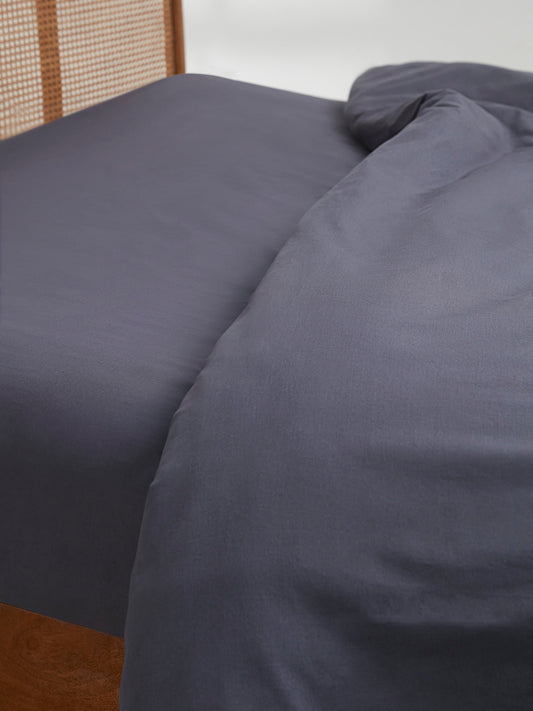 Westside Home Dark Grey King Duvet Cover
