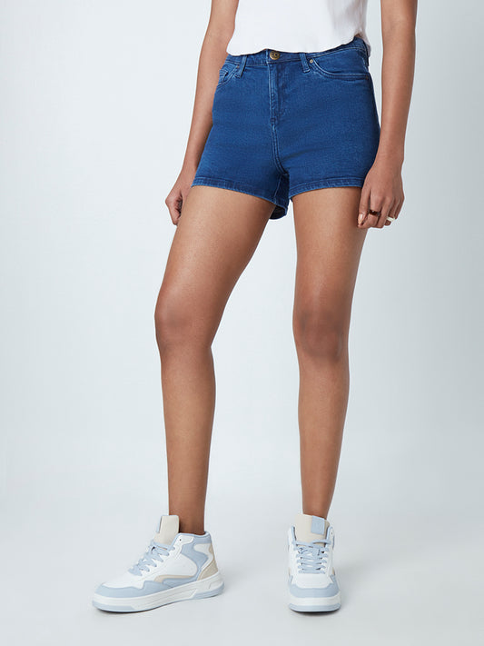 Nuon Blue Denim Shorts
