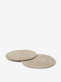 Westside Home Light Brown Braided Placemats Set of Two