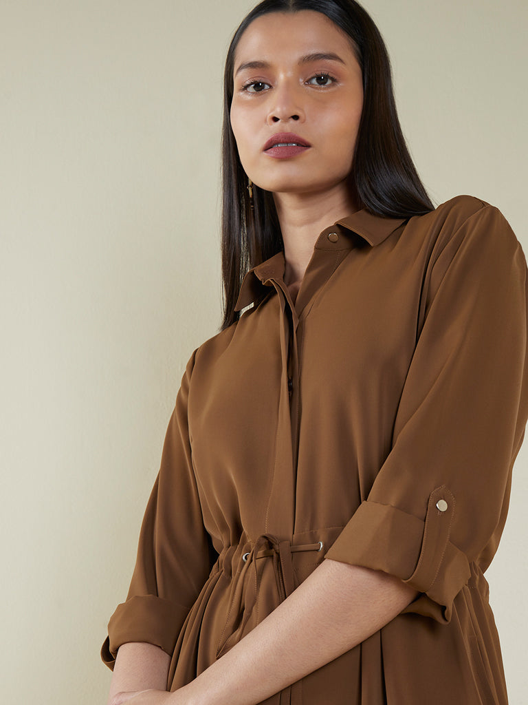 Wardrobe Brown Shirtdress