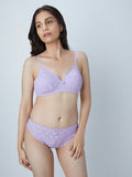 Wunderlove Lavender Lace Design Briefs