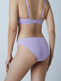 Wunderlove Lavender Lace Design Hi-Leg Briefs