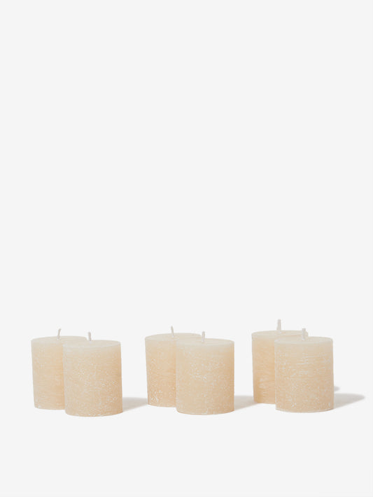 Westside Home Ivory Votive Candles Set of Six