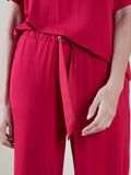 Wunderlove Red Flared Supersoft Pyjamas