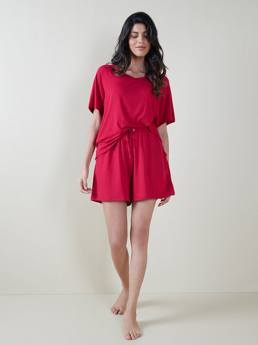 Wunderlove Red Supersoft Shorts