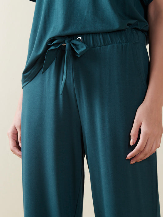 Wunderlove Teal Flared Supersoft Pyjamas