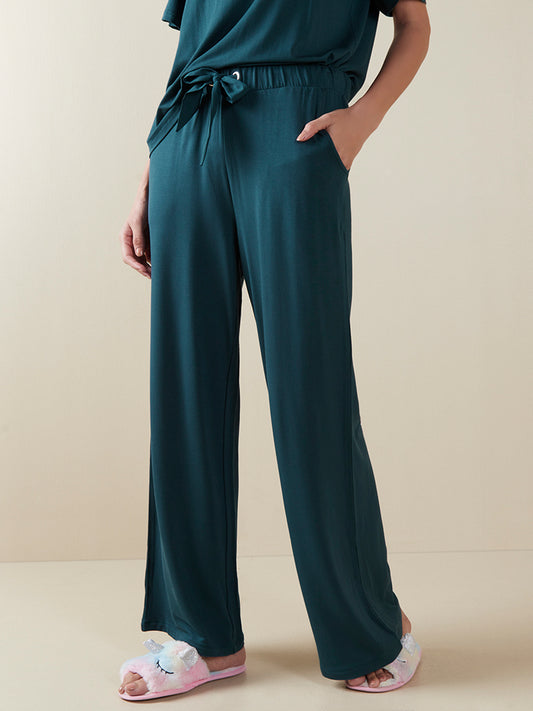 Wunderlove Teal Flared Supersoft Pyjamas