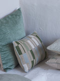 Westside Home Mint Embroidered Cushion Cover