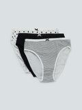 Wunderlove White Hi-Leg Briefs Set Of Three
