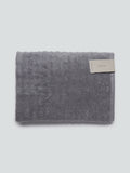 Westside Home Grey Self-Striped Medium 550 GSM Bath Towel