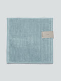 Westside Home Aqua Self-Striped Small 550 GSM Face Towels Pack of Two