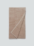 Westside Home Beige Self-Striped Medium 550 GSM Bath Towel