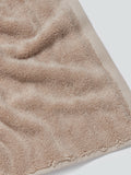 Westside Home Beige Self-Striped Medium 550 GSM Bath Towel