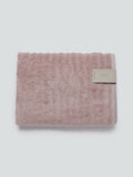 Westside Home Dusty Rose Self-Striped Medium 550 GSM Bath Towel