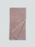 Westside Home Dusty Rose Self-Striped Medium 550 GSM Bath Towel