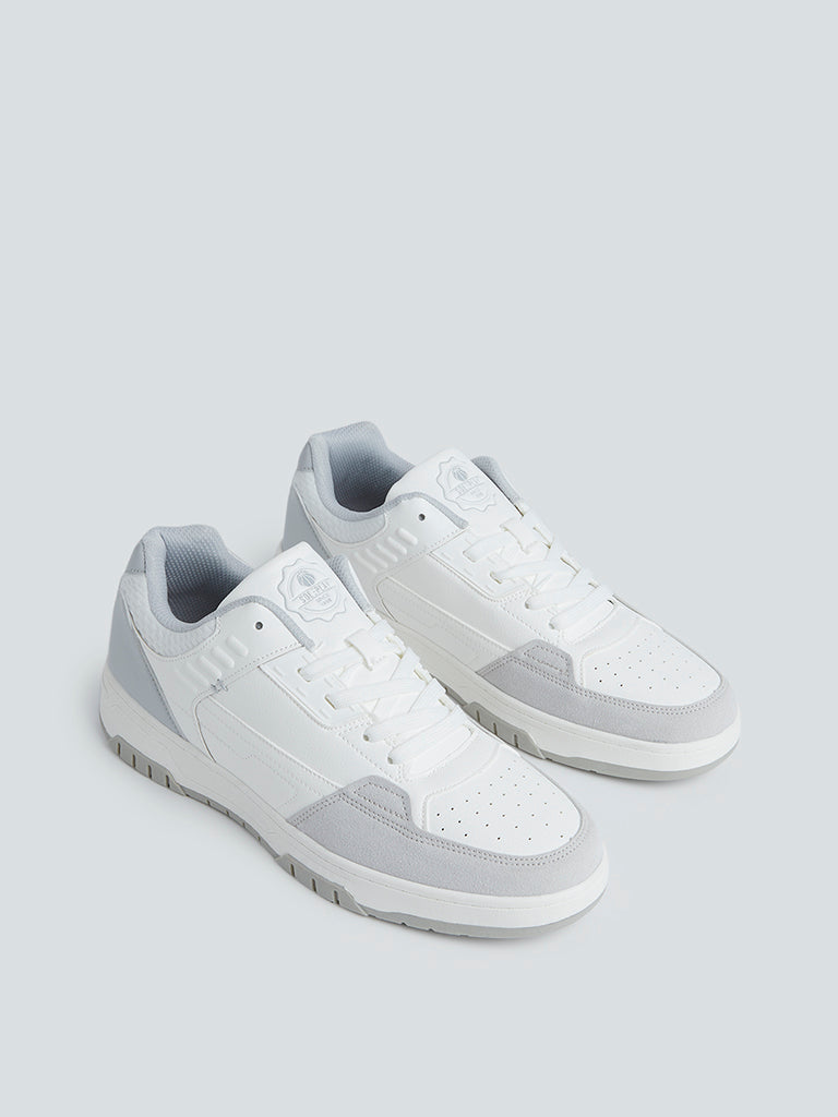 Buy U.S. Polo Assn. Men White & Grey Colourblocked Sneakers - Casual Shoes  for Men 10331501 | Myntra
