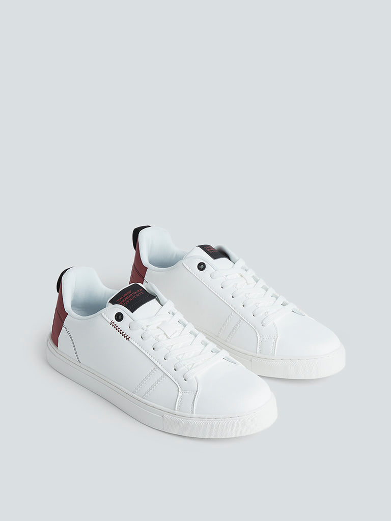 SOLEPLAY White Colour-Block Lace-Up Shoes