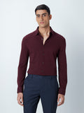 WES Formals Wine Ultra Slim-Fit Shirt