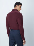 WES Formals Wine Ultra Slim-Fit Shirt