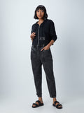 Nuon Black Text Pattern Jacket