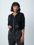 Nuon Black Text Pattern Jacket