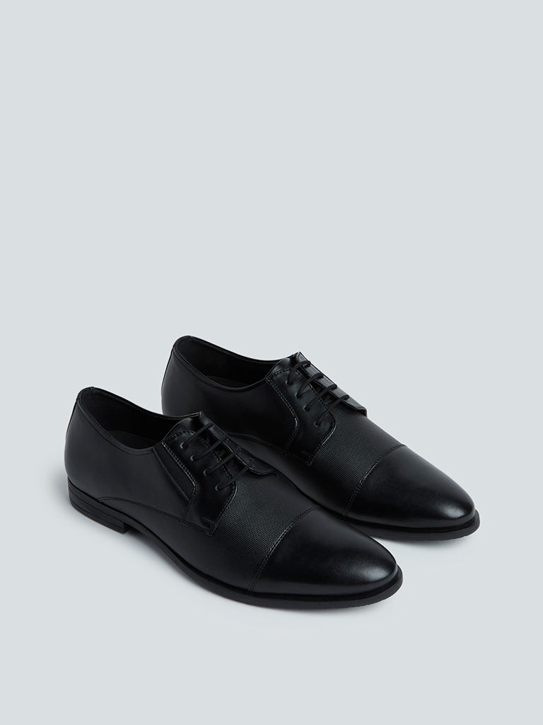 SOLEPLAY Black Lace-Up Shoes