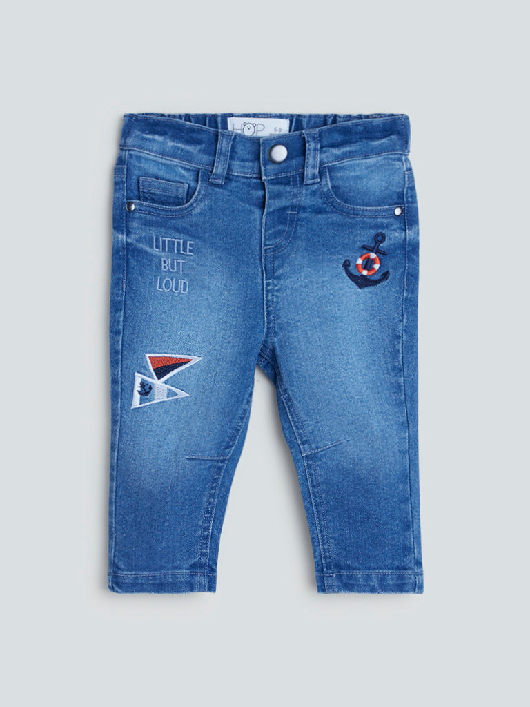 HOP Baby Blue Nautical-Theme Jeans