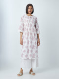 Zuba White Pure Cotton Palazzos