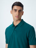 WES Casuals Teal Relaxed-Fit Polo T-Shirt
