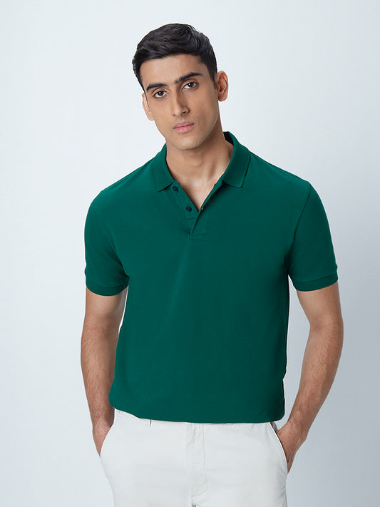 WES Casuals Emerald Slim-Fit Polo T-Shirt