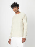 ETA Ecru Knitted Slim-Fit T-Shirt