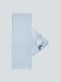 HOP Baby Blue Whale Design Towel with Hood