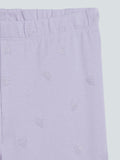 HOP Kids Lilac Heart-Patterned Leggings