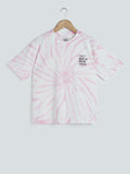 Y&F Kids Pink Tie-Dye Print T-Shirt