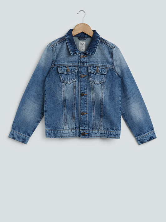 Y&F Kids Blue Denim Jacket