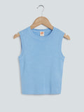 Y&F Kids Dusty Blue Knitted Top