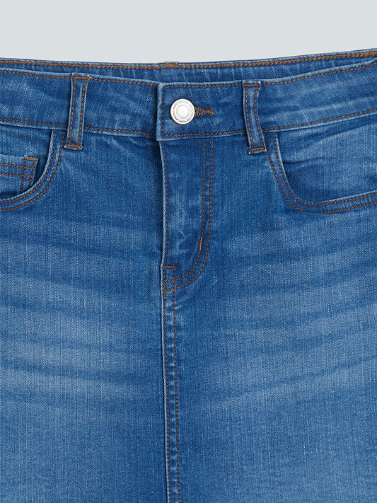 Y&F Kids Blue Denim Skirt