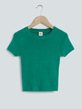 Y&F Kids Green Knitted Top