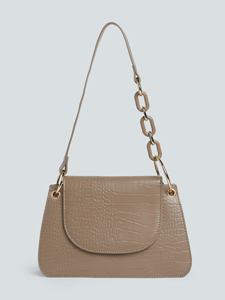 LOV Rosewood Faux-Leather Norah Shoulder Bag