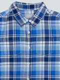 HOP Kids Blue Checkered Shirt