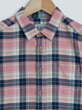 Y&F Kids Pink Checkered Shirt