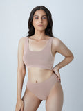 Wunderlove Taupe Hi-Leg Briefs