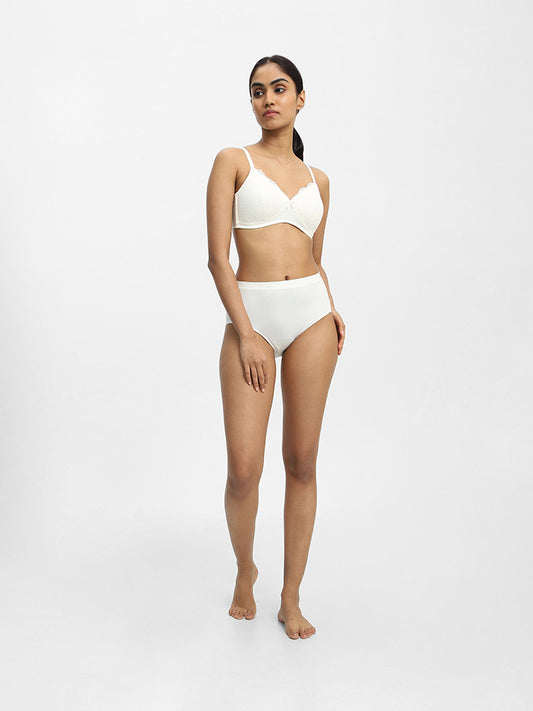 Wunderlove Plain White Non-Wired & Padded Bra