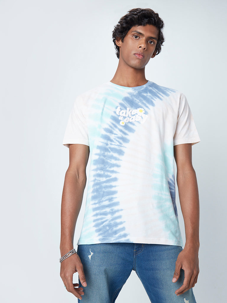 Nuon Multicolour Tie-Dye Slim-Fit T-Shirt