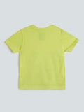 HOP Kids Yellow Beach-Themed T-Shirt