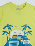 HOP Kids Yellow Beach-Themed T-Shirt