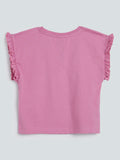 HOP Kids Pink Heart Pattern T-Shirt