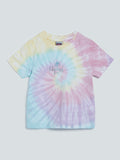 HOP Kids Multicolour Tie-Dye Print T-Shirt